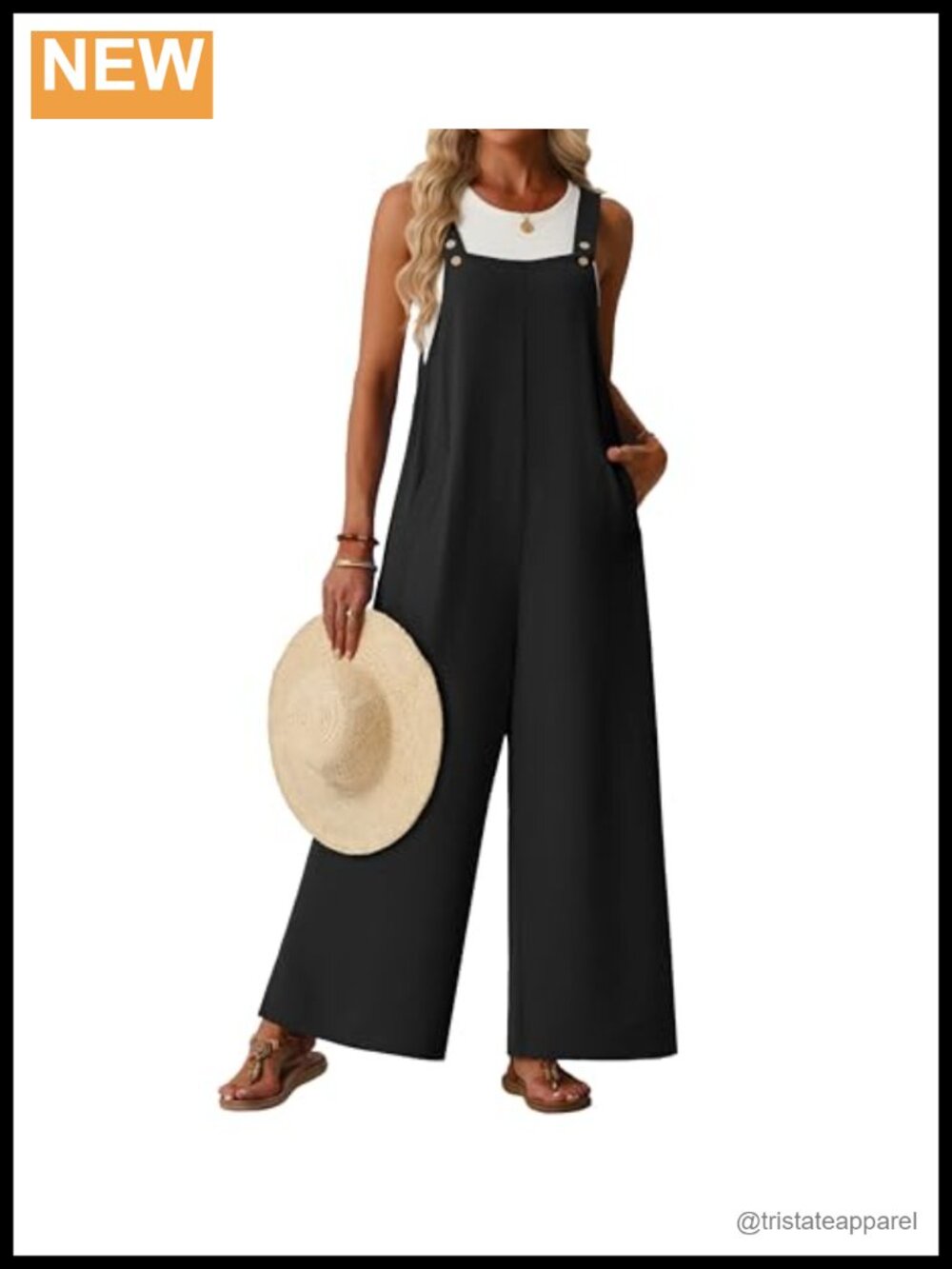 Lepunuo Women's Floral Wide Leg Jumpsuit Adjustable Button Pockets